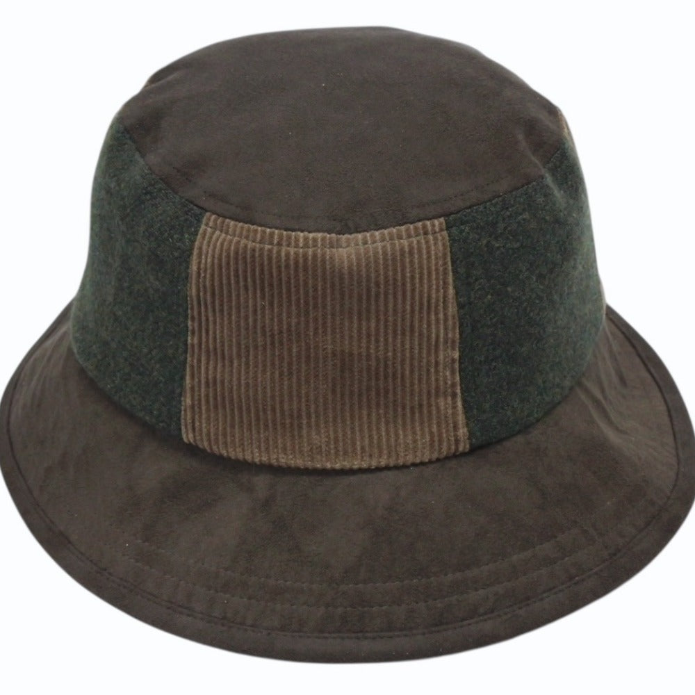CASTELBAJAC +2 NATURE カステルジャック ナチュール バケットハット ポリエステル コットン ウール ブラウン カーキ サイズ4 美品 中古 4b008043