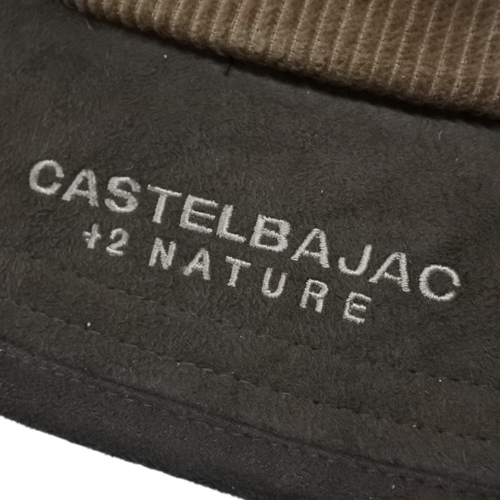 CASTELBAJAC +2 NATURE カステルジャック ナチュール バケットハット ポリエステル コットン ウール ブラウン カーキ サイズ4 美品 中古 4b008043