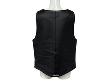 画像をギャラリービューアに読み込む, CHROME HEARTS クロムハーツ 新型 2B レザーベスト サイズL クロスボールボタン ブラック 美品 中古 4b008047