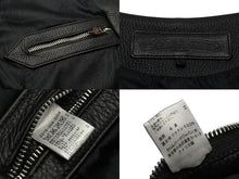 画像をギャラリービューアに読み込む, CHROME HEARTS クロムハーツ 新型 2B レザーベスト サイズL クロスボールボタン ブラック 美品 中古 4b008047