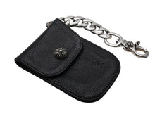 画像をギャラリービューアに読み込む, 極美品 CHROME HEARTS クロムハーツ キーケース キーリング 1クリップ クラシックチェーン レザー シルバー925 中古 4b008048