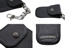 画像をギャラリービューアに読み込む, 極美品 CHROME HEARTS クロムハーツ キーケース キーリング 1クリップ クラシックチェーン レザー シルバー925 中古 4b008048