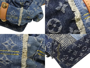 Very good condition LOUIS VUITTON Patchwork Posty Messenger Bag M95374 Monogram Denim Blue Used 4b008049