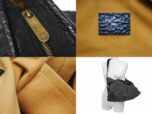 Load image into Gallery viewer, 極美品 LOUIS VUITTON ルイヴィトン LV ネオカヴィ MM ハンドバッグ M95351 モノグラム デニム ブラック 2WAY ゴールド金具 中古 4b008050