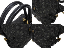Load image into Gallery viewer, 極美品 LOUIS VUITTON ルイヴィトン LV ネオカヴィ MM ハンドバッグ M95351 モノグラム デニム ブラック 2WAY ゴールド金具 中古 4b008050
