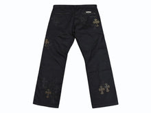 画像をギャラリービューアに読み込む, 極美品 CHROME HEARTS クロムハーツ デニム パンツ サイズ36 クロスボール セメタリー カモ柄 クロスパッチ 中古 4b008052