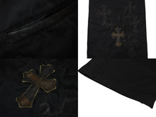 画像をギャラリービューアに読み込む, 極美品 CHROME HEARTS クロムハーツ デニム パンツ サイズ36 クロスボール セメタリー カモ柄 クロスパッチ 中古 4b008052