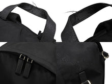 画像をギャラリービューアに読み込む, PRADA プラダ リュック バックパック 2VZ066 トライアングルロゴ ナイロン ブラック シルバー金具 良品 中古 4b008056