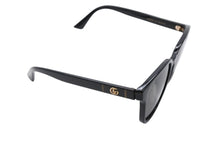 画像をギャラリービューアに読み込む, GUCCI グッチ サングラス アイウェア GG GG 0637SK サイズ56□18 150 スクエア ブラウン イタリア製 ロゴ金具 美品 中古 4b008063