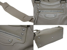 画像をギャラリービューアに読み込む, BALENCIAGA バレンシアガ ネオクラシックシティ 2WAYバッグ 678629 ベージュ レザー シルバー金具 美品 中古 4b008069