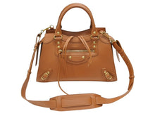 画像をギャラリービューアに読み込む, 極美品 BALENCIAGA バレンシアガ ネオクラシックシティ 2WAYバッグ 678629 ブラウン レザー ゴールド金具 中古 4b008070