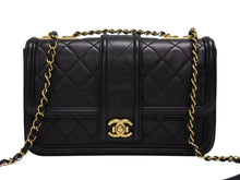 画像をギャラリービューアに読み込む, 極美品 CHANEL シャネル Sフラップ Wチェーン ショルダーバッグ A90670 23番台 ココマーク ラムスキン ブラック ゴールド金具 中古 4b008074