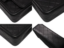 画像をギャラリービューアに読み込む, 極美品 CHANEL シャネル Sフラップ Wチェーン ショルダーバッグ A90670 23番台 ココマーク ラムスキン ブラック ゴールド金具 中古 4b008074