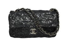 画像をギャラリービューアに読み込む, 極美品 CHANEL シャネル マトラッセ23 Sフラップ Wチェーンショルダーバッグ 12番台 ココマーク スパンコール シルバー金具 中古 4b008075