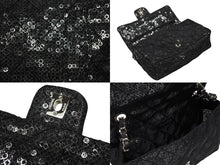 画像をギャラリービューアに読み込む, 極美品 CHANEL シャネル マトラッセ23 Sフラップ Wチェーンショルダーバッグ 12番台 ココマーク スパンコール シルバー金具 中古 4b008075