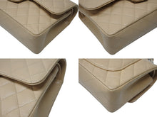 画像をギャラリービューアに読み込む, 極美品 CHANEL シャネル マトラッセ23 Wフラップ Wチェーンショルダーバッグ ランダム番台 ココマーク キャビアスキン ベージュ 中古 4b008077