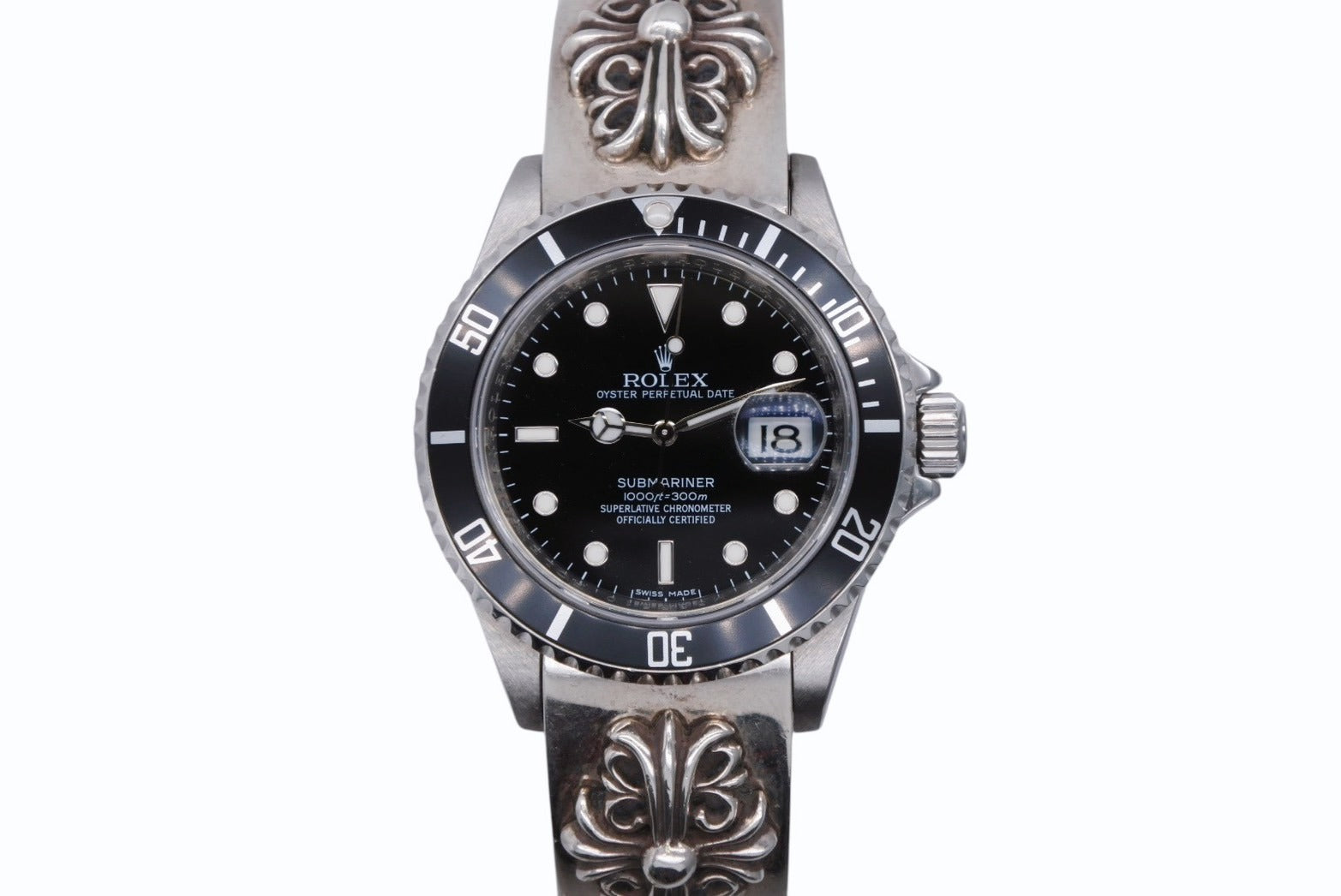 極美品 ROLEX ロレックス CHROME HEARTS クロムハーツ フローラル