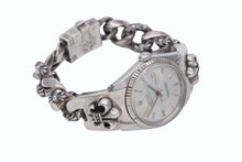 画像をギャラリービューアに読み込む, ROLEX ロレックス CHROME HEARTS クロムハーツ BSフレア ファンシーリンク ウォッチバンド デイトジャスト 美品 中古 4b008082