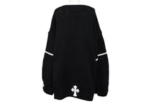 画像をギャラリービューアに読み込む, 新品未使用 CHROME HEARTS クロムハーツ Cashmere Cross Patch Sweater カシミヤ クロスパッチセーター ONE SIZE シルバー925 中古 4b008083