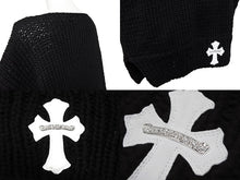画像をギャラリービューアに読み込む, 新品未使用 CHROME HEARTS クロムハーツ Cashmere Cross Patch Sweater カシミヤ クロスパッチセーター ONE SIZE シルバー925 中古 4b008083