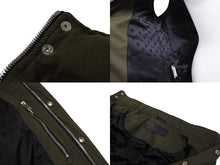 Load image into Gallery viewer, CHROME HEARTS クロムハーツ STIFF VEST スティッフ ダウンベスト サイズS クロスボールボタン ダガージップ カーキ 美品 中古 4b008084