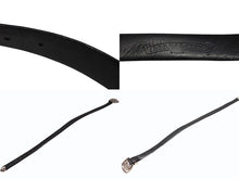画像をギャラリービューアに読み込む, CHROME HEARTS クロムハーツ BLT CLASSIC 3PC クラシック3PC レザーベルト 全長約108cm スターリングシルバー 美品 中古 4b008085