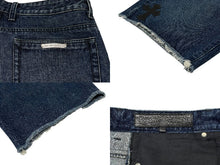 画像をギャラリービューアに読み込む, 極美品 CHROME HEARTS クロムハーツ CHクロスパッチ デニムショーツ ショートパンツ サイズ30 7パッチ インディゴブルー 中古 4b008087