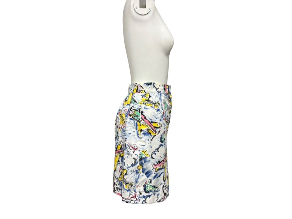 CHANEL 16SS Shorts Airline Airplane Coco Mark Multicolor External Buttons No Quality Indication Tag Good Condition Used 4b008093