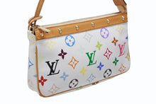 画像をギャラリービューアに読み込む, 極美品 LOUIS VUITTON ルイヴィトン ハンドバッグ ポシェット アクセソワール アクセサリーポーチ M92649 モノグラム マルチカラー 村上隆 中古 4b008098