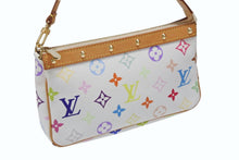 画像をギャラリービューアに読み込む, 極美品 LOUIS VUITTON ルイヴィトン ポシェット アクセソワール アクセサリーポーチ M92649 モノグラム マルチカラー 村上隆 中古 4b008099