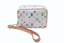 画像をギャラリービューアに読み込む, 極美品 LOUIS VUITTON ルイヴィトン トゥルース ワピティ ポーチ M58033 モノグラム マルチカラー ホワイト 村上隆 中古 4b008102