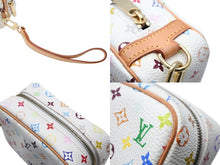 画像をギャラリービューアに読み込む, 極美品 LOUIS VUITTON ルイヴィトン トゥルース ワピティ ポーチ M58033 モノグラム マルチカラー ホワイト 村上隆 中古 4b008102
