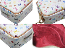 画像をギャラリービューアに読み込む, 極美品 LOUIS VUITTON ルイヴィトン トゥルース ワピティ ポーチ M58033 モノグラム マルチカラー ホワイト 村上隆 中古 4b008102