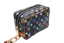 Load image into Gallery viewer, 極美品 LOUIS VUITTON ルイヴィトン ポーチ トゥルース ワピティ ポーチ M58034 モノグラム マルチカラー ブラック 村上隆 中古 4b008103