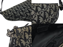 Load image into Gallery viewer, CHRISTIAN DIOR クリスチャンディオール サドルポーチ ワンショルダーバッグ MC 0052 トロッター ブラック ガリアーノ期 美品 中古 4b008104