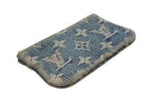 画像をギャラリービューアに読み込む, LOUIS VUITTON ルイヴィトン ポシェット クレ コインケース M95343 モノグラム デニム ブルー 良品 中古 4b008105