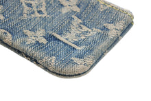 画像をギャラリービューアに読み込む, LOUIS VUITTON ルイヴィトン ポシェット クレ コインケース M95343 モノグラム デニム ブルー 良品 中古 4b008105