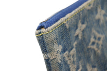 画像をギャラリービューアに読み込む, LOUIS VUITTON ルイヴィトン ポシェット クレ コインケース M95343 モノグラム デニム ブルー 良品 中古 4b008105