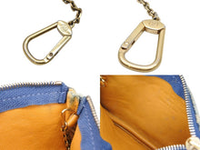 画像をギャラリービューアに読み込む, LOUIS VUITTON ルイヴィトン ポシェット クレ コインケース M95343 モノグラム デニム ブルー 良品 中古 4b008105