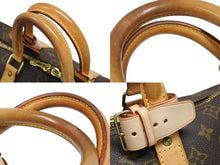 画像をギャラリービューアに読み込む, LOUIS VUITTON ルイヴィトン キーポル バンドリエール45 ボストンバッグ M41418 モノグラム ブラウン ゴールド金具 美品 中古 4b008106