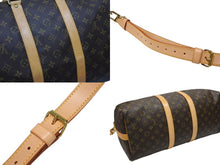 画像をギャラリービューアに読み込む, LOUIS VUITTON ルイヴィトン キーポル バンドリエール45 ボストンバッグ M41418 モノグラム ブラウン ゴールド金具 美品 中古 4b008106