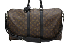 画像をギャラリービューアに読み込む, LOUIS VUITTON ルイヴィトン キーポル バンドリエール45 ボストンバッグ M56711 モノグラムマカサーブラウン 美品 中古 4b008107