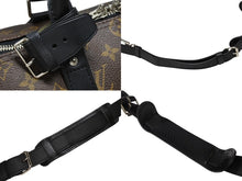 画像をギャラリービューアに読み込む, LOUIS VUITTON ルイヴィトン キーポル バンドリエール45 ボストンバッグ M56711 モノグラムマカサーブラウン 美品 中古 4b008107