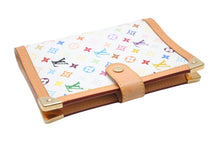 画像をギャラリービューアに読み込む, 極美品 LOUIS VUITTON ルイヴィトン アジェンダPM 手帳カバー 村上隆 R20896 モノグラム マルチカラー ホワイト ゴールド金具 中古 4b008109