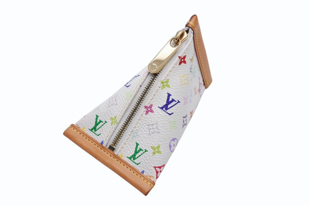 LOUIS VUITTON Coin Case Berlingo Monogram Multicolor M58028 Gold Hardware Good Condition Used 4b008110