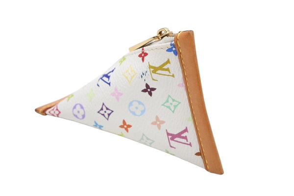 LOUIS VUITTON Coin Case Berlingo Monogram Multicolor M58028 Gold Hardware Good Condition Used 4b008110