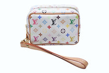 画像をギャラリービューアに読み込む, 極美品 LOUIS VUITTON ルイヴィトン トゥルース ワピティ ポーチ M58033 モノグラム マルチカラー ホワイト 村上隆 中古 4b008111