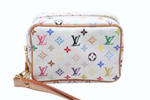 画像をギャラリービューアに読み込む, 極美品 LOUIS VUITTON ルイヴィトン トゥルース ワピティ ポーチ M58033 モノグラム マルチカラー ホワイト 村上隆 中古 4b008111