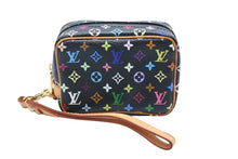 画像をギャラリービューアに読み込む, 極美品 LOUIS VUITTON ルイヴィトン ポーチ トゥルース ワピティ ポーチ M58034 モノグラム マルチカラー ブラック 村上隆 中古 4b008113