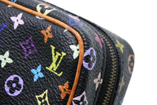 画像をギャラリービューアに読み込む, 極美品 LOUIS VUITTON ルイヴィトン ポーチ トゥルース ワピティ ポーチ M58034 モノグラム マルチカラー ブラック 村上隆 中古 4b008113